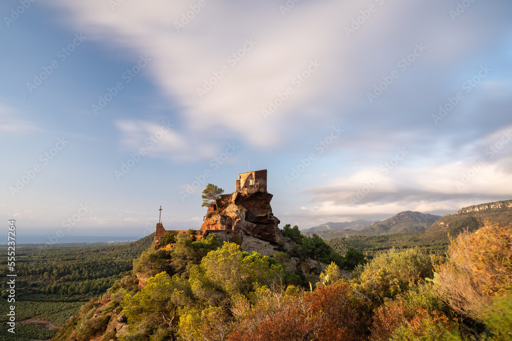 high views from a hill in catalonia, spain