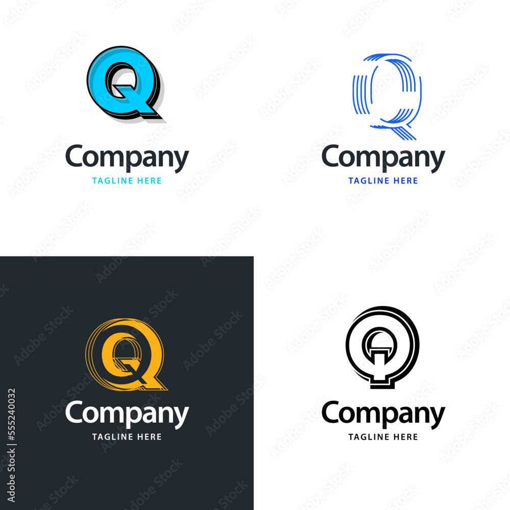 Letter Q Big Logo Pack Design Creative Modern logos design for your business