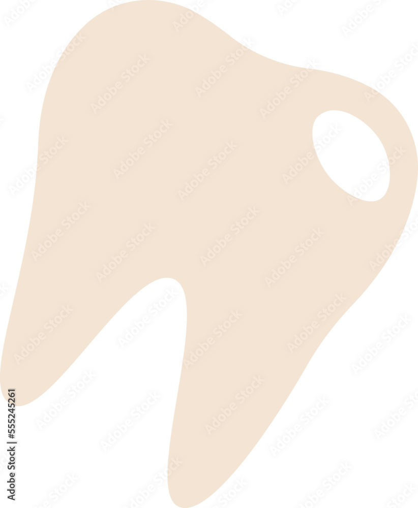 Healthy tooth flat icon Mouth hygiene Healthy tooth flat icon Mouth hygiene