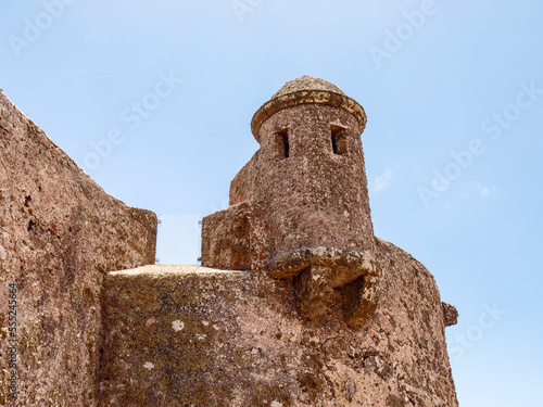 The castle of Guanapay lies on the edge of the crater of the volcano Guanapay photo