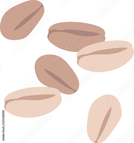 Wheat grain flat icon Cereal grain Agriculture