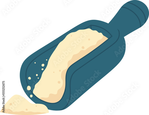Soy flour flat icon Organic healthy food