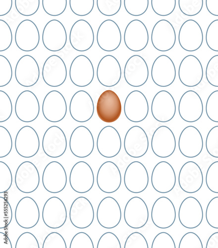 Chicken egg pattern