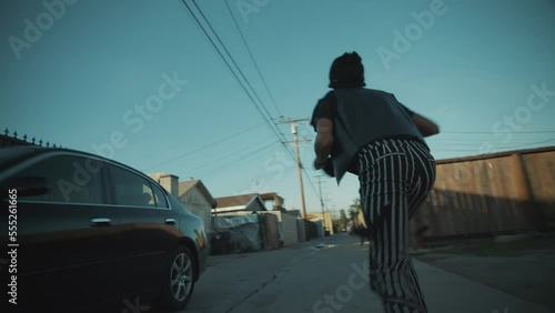 Mexican American Punk Rocker Skateboarding 