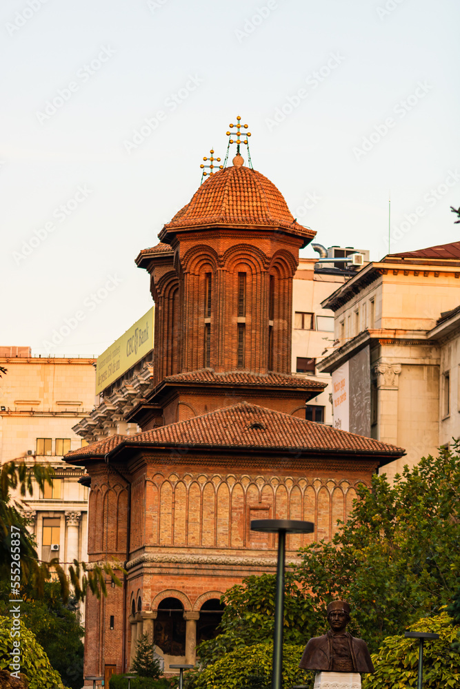 Detail of Kretzulescu Church (Biserica Kretzulescu), Bucharest, Romania