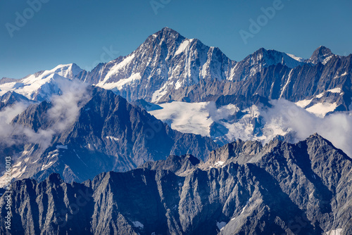 View of Sustenhorn from Mt. Titlis mountain range in swiss alps , Switzerland © Aide