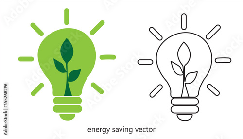energy saving icon design vector energy saving