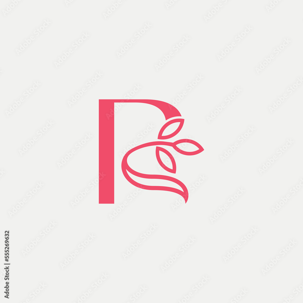 Obraz premium lotus gold royal women hair massage logo letter R
