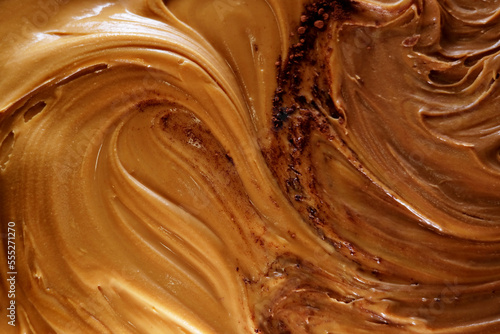 Close up of peanut butter sauce