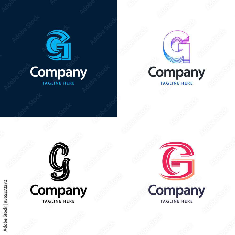 Letter G Big Logo Pack Design Creative Modern logos design for your business