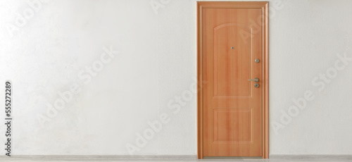 View of closed door in room...