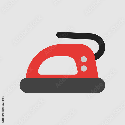 Iron icon in flat style about furniture, use for website mobile app presentation