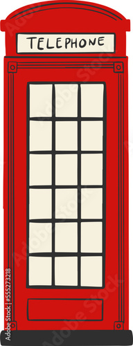 Telephone booth illustration