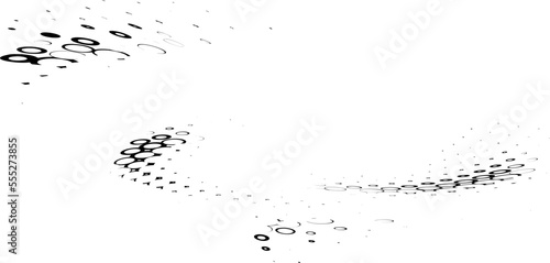 Bubbling, effervescent swirl of droplets, bubbles, globules. Space for copy text. Vector.