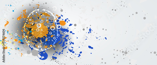 Conceptual technology illustration of artificial intelligence