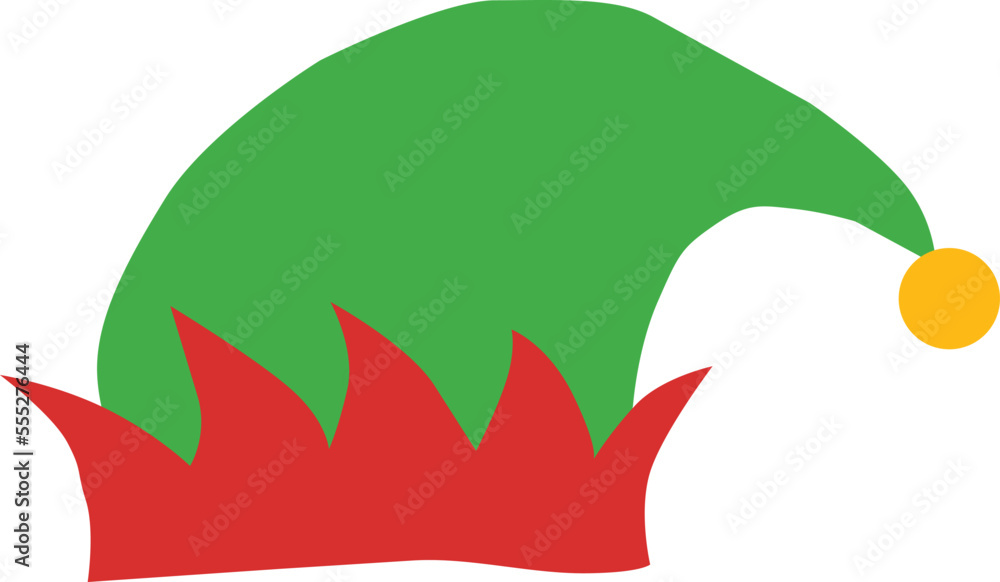 Obraz premium Vector Elf Hat