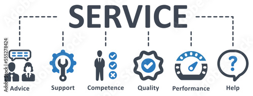 Service icon - vector illustration . service, advice, experience, support, competence, performance, satisfaction, help, call center, infographic, template, concept, banner, icon set, icons .