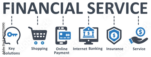 Financial Service icon - vector illustration . financial, service, key solutions, shopping, online payment, internet banking, insurance, infographic, template, concept, banner, icon set, icons .