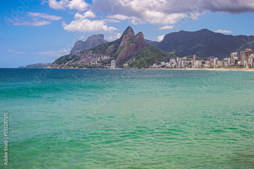 Playa Arpoador, Leblón, Ipanema, Vidigal. Vista desde la piedra Arpoador. Rio de Janeiro - Brasil photo
