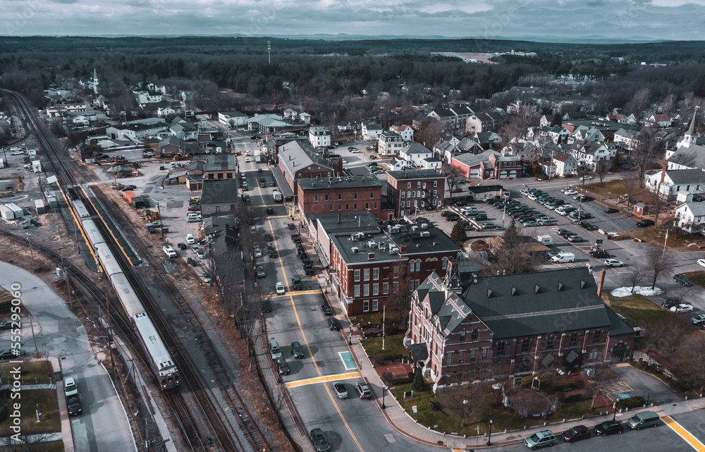 Aerial view of the city
-Ayer, Massachusetts 