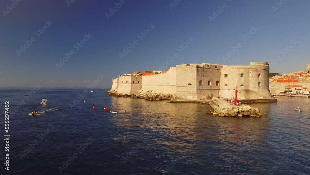 A beautiful view of the old town and the sea. A beautiful view of the old town and the sea.