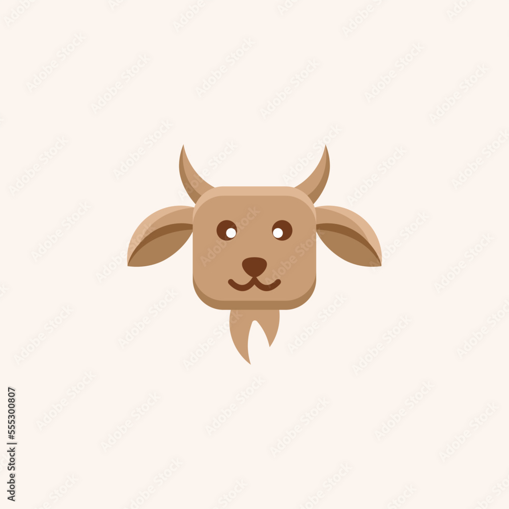 Cute Goat Cartoon Design Cute Goat Cartoon Design