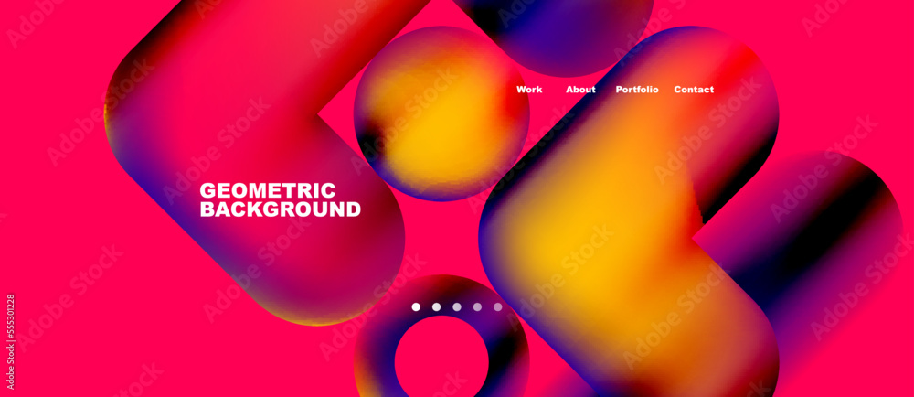 Abstract circles and round shapes landing page background. Vector Illustration For Wallpaper, Banner, Background, Card, Book Illustration, landing page. Pattern design concept Abstract circles and round shapes landing page background. Vector Illustration For Wallpaper, Banner, Background, Card, Book Illustration, landing page. Pattern design concept