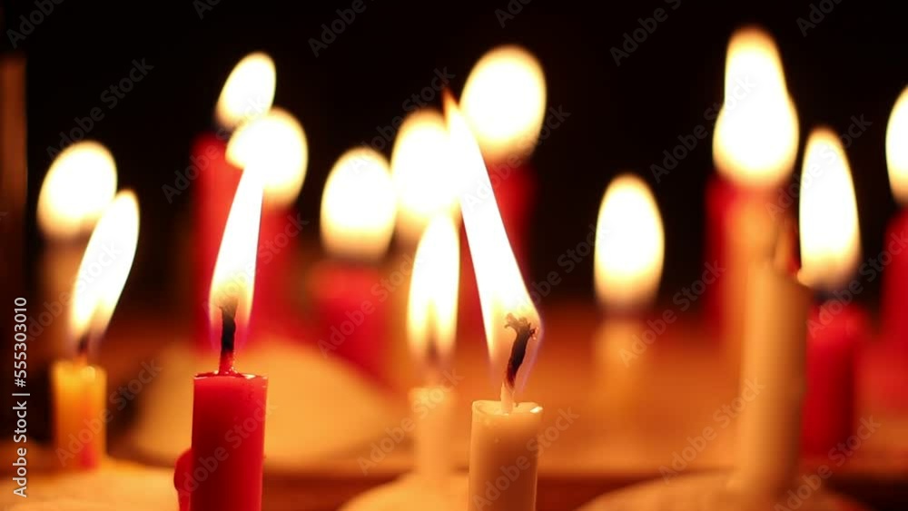 Candle light in the dark , Candle light background and bokeh Candle light in the dark , Candle light background and bokeh
