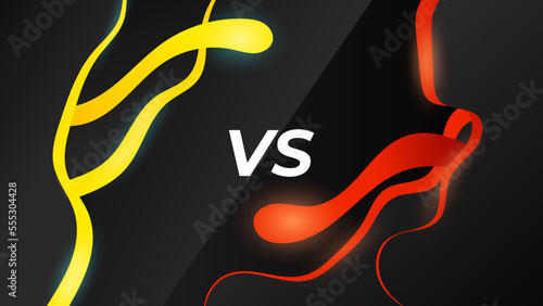 Versus screen design. Battle headline template. Fllat modern design. Vector illustration