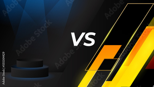 Versus screen design. Battle headline template. Fllat modern design. Vector illustration