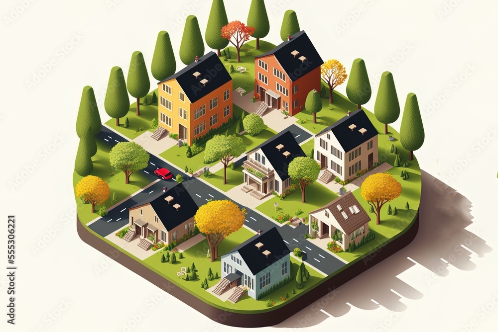 Ecologically sound dwellings in a smart city is depicted in this ...