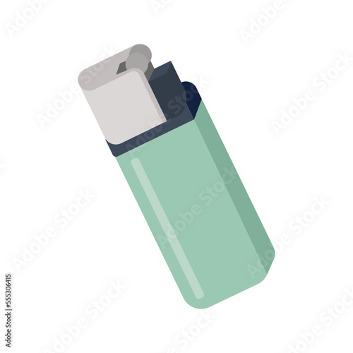 Gas lighter flat icon vector illustration. Isolated on white background