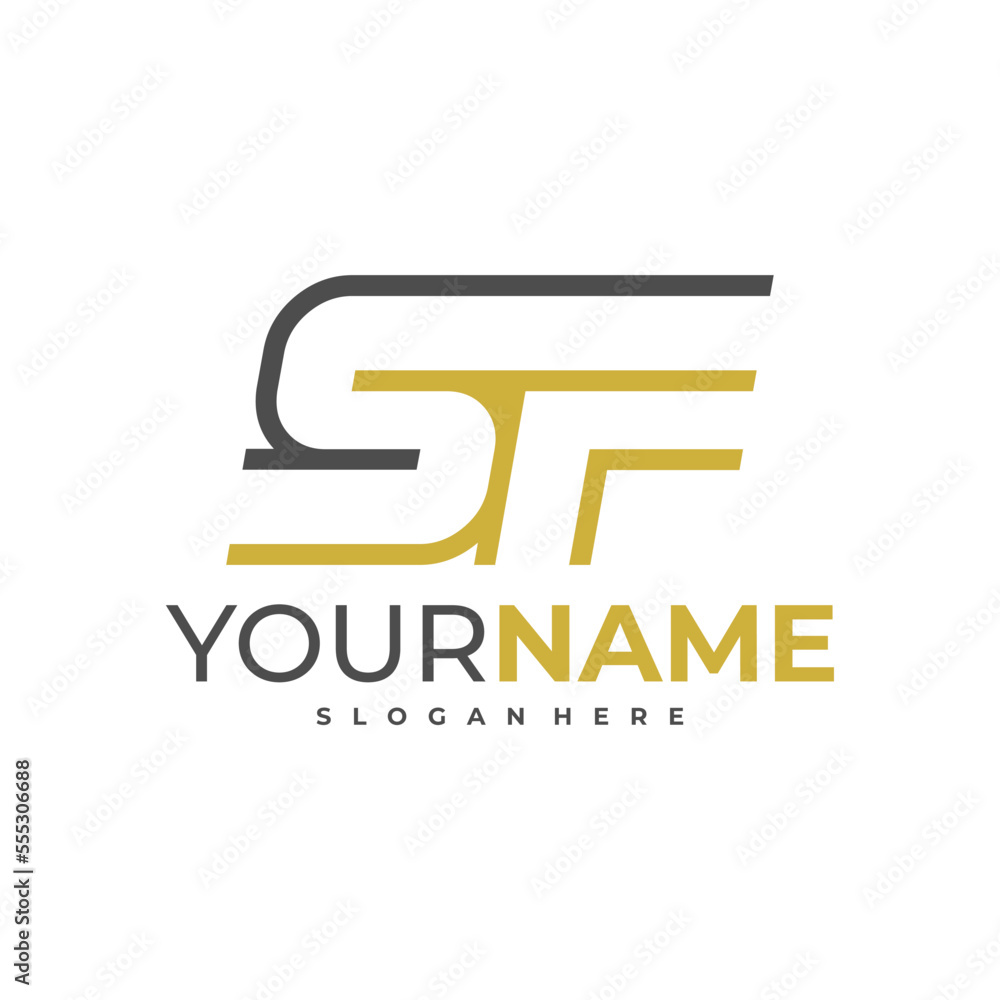 SF Letter logo template, Initial SF logo design vector SF Letter logo template, Initial SF logo design vector