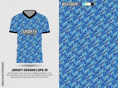 Soccer jersey mockup for football club, Fabric textile for Sport t-shirt.