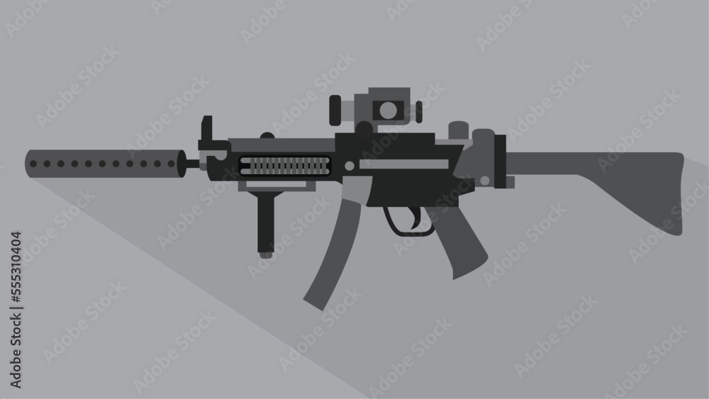 machine gun illustration machine gun illustration