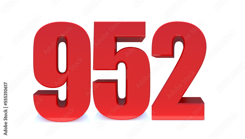 952 number 952 number