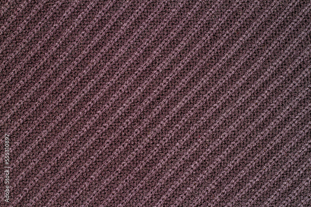 Horizontal texture of wool knitted fabric. Horizontal texture of wool knitted fabric.