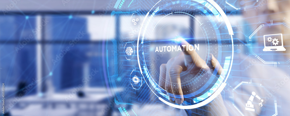 Business, Technology, Internet and network concept. Automation Software Technology Process System. Business, Technology, Internet and network concept. Automation Software Technology Process System.