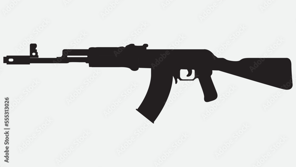 Fototapeta premium rifle isolated on white