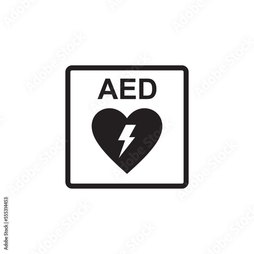 aed icon , paramedic icon vector