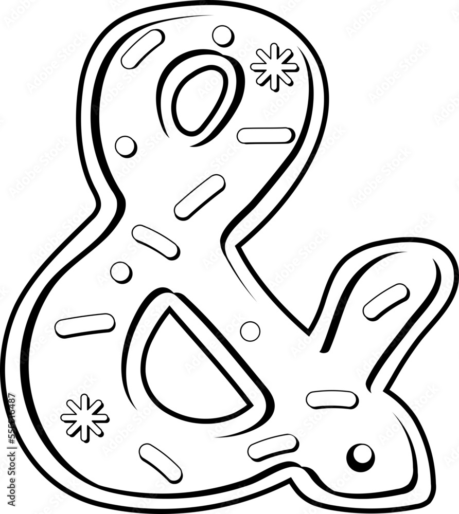 Cute Cookie Alphabet Symbol And Sign Cute Cookie Alphabet Symbol And Sign