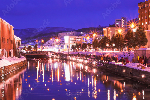 小樽運河の夜景