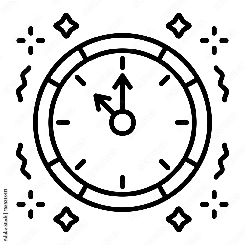 Clock Line Icon