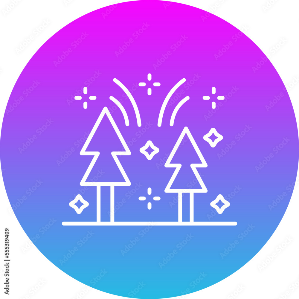 Celebration Gradient Circle Line Inverted Icon Celebration Gradient Circle Line Inverted Icon