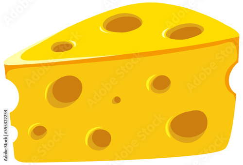 Emmentaler cheese vector concept