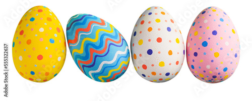 Foto Easter eggs painted in different colors