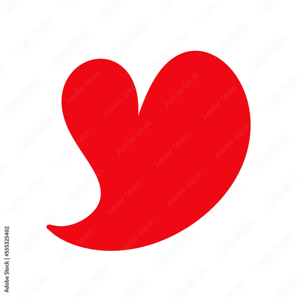Red heart icon. Red heart icon.