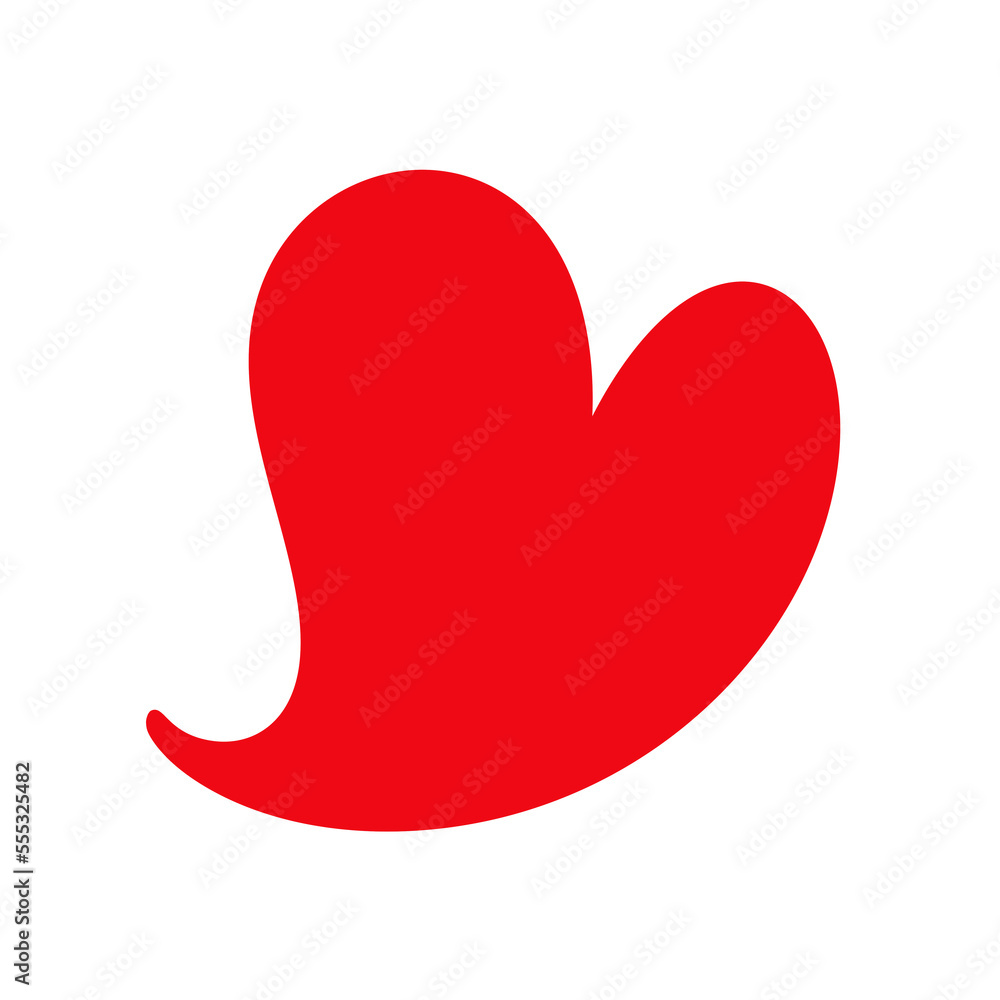 Red heart icon. Red heart icon.