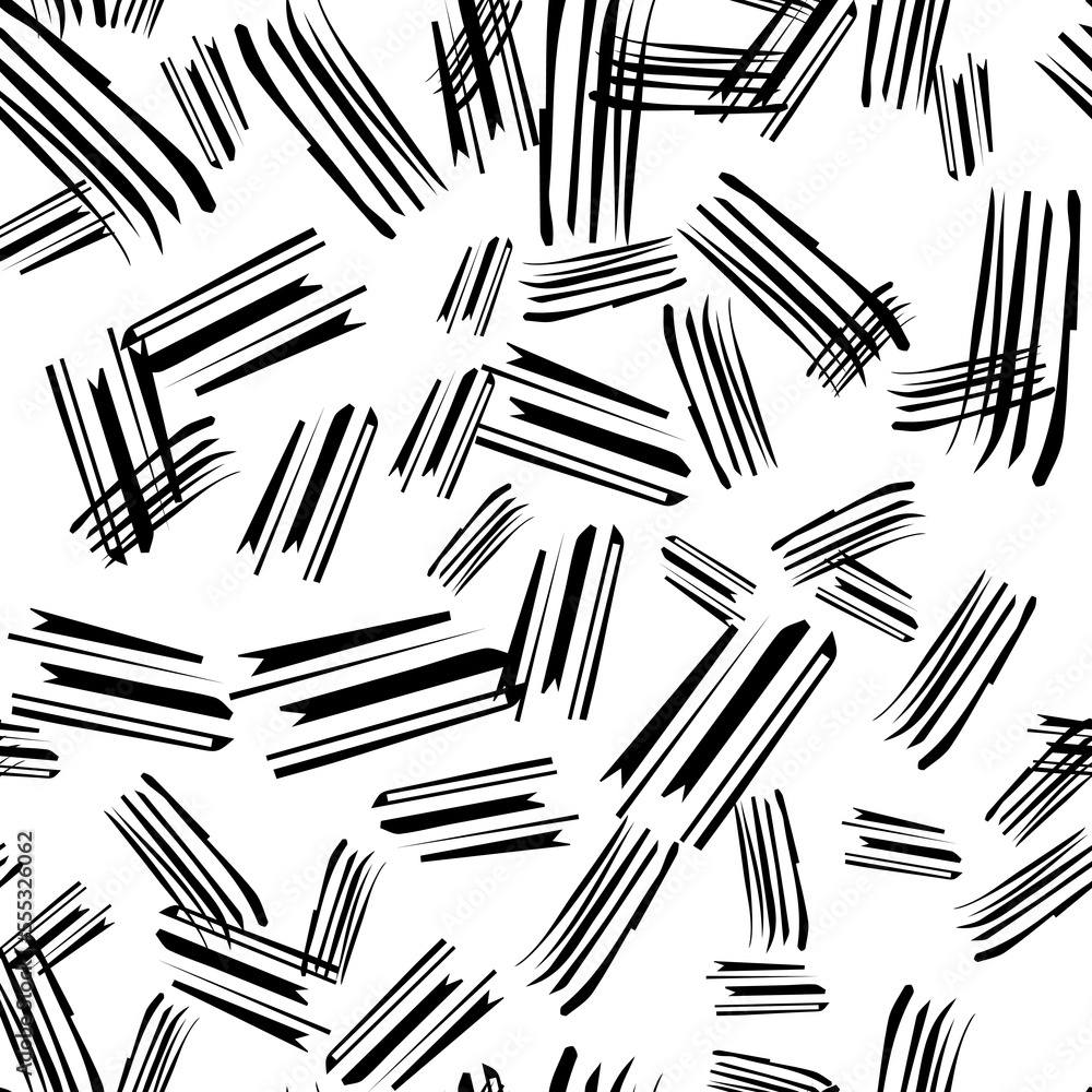 Seamless pattern with black pencil brushstrokes Seamless pattern with black pencil brushstrokes