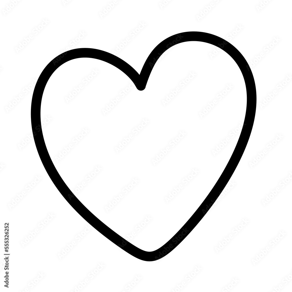Heart sign line icon. Heart sign line icon.
